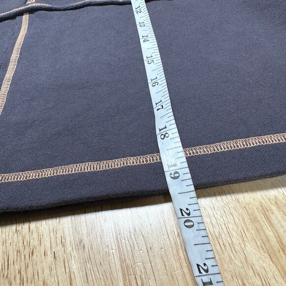 Sweaty Betty NWOT Revive Half Zip Sweatshirt Gray Orange Stitching Size 6 - Picture 10 of 10